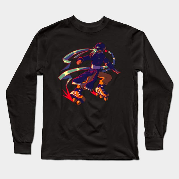 Roller Derby Long Sleeve T-Shirt by angelicneonanime